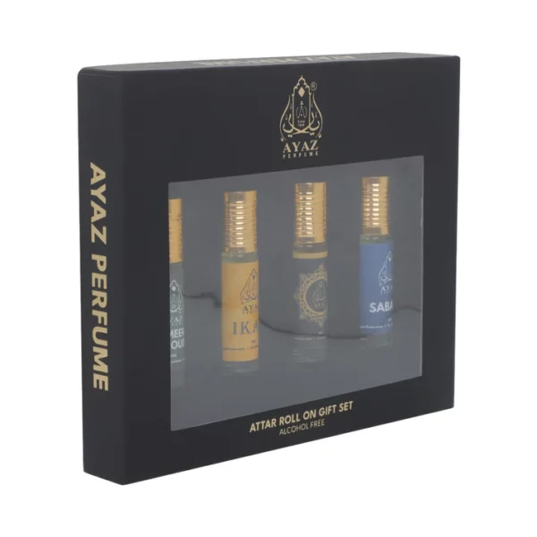 Ayaz Attar Perfume Combo Non-Alcoholic Premium Quality (Floral, Spicy, Woody, Fruity) Extrait De Parfum - 24 ml (For Men & Women) - Image 2